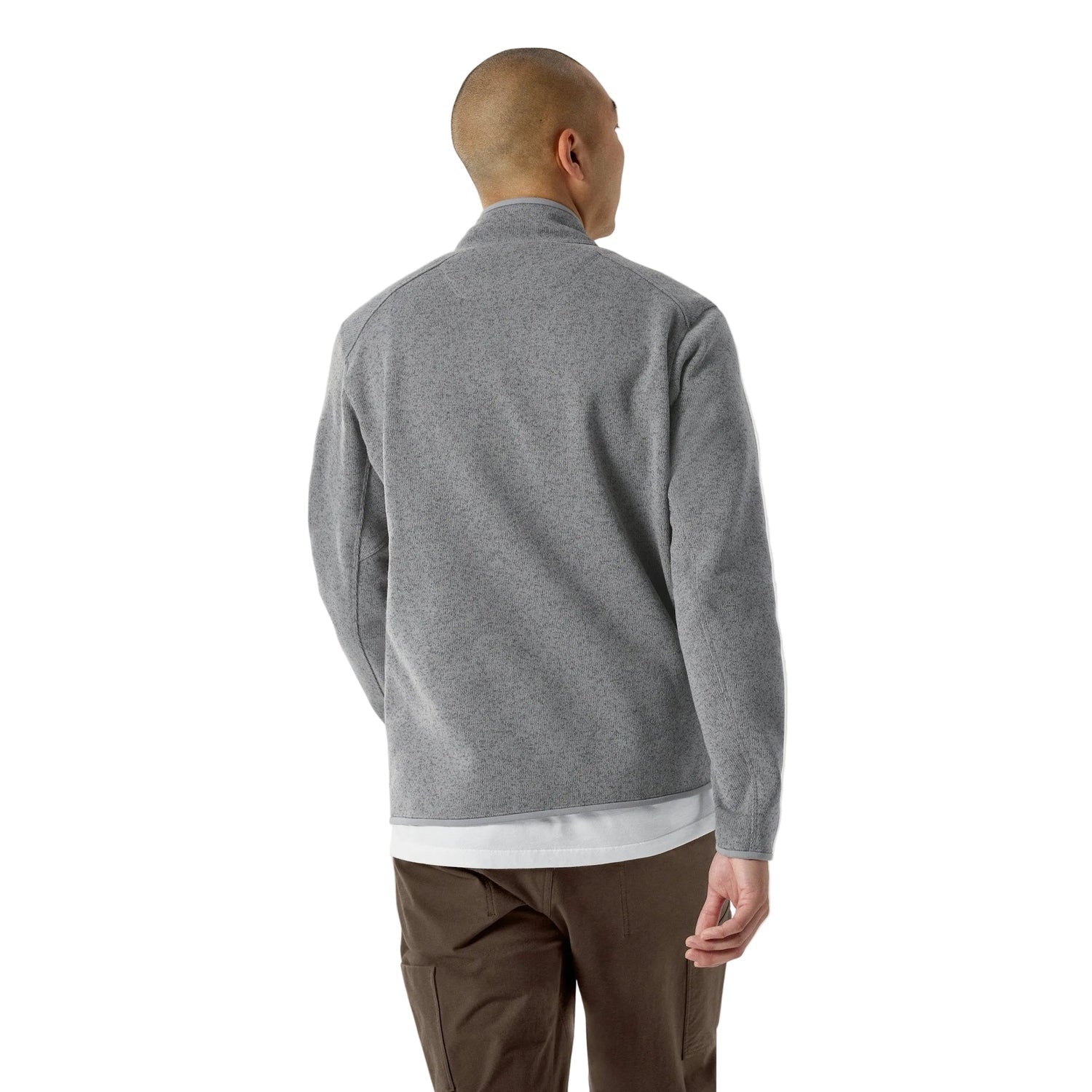 Arc'teryx 01. MENS APPAREL - MENS HOODIES|SWEATERS - MENS PO Q ZIP Men's Covert 1/2 Zip Neck CLOUD HEATHER | VOID