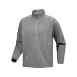 Arc'teryx 01. MENS APPAREL - MENS HOODIES|SWEATERS - MENS PO Q ZIP Men's Covert 1/2 Zip Neck CLOUD HEATHER | VOID