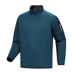 Arc'teryx 01. MENS APPAREL - MENS HOODIES|SWEATERS - MENS PO Q ZIP Men's Covert 1/2 Zip Neck LODESTAR HEATHER