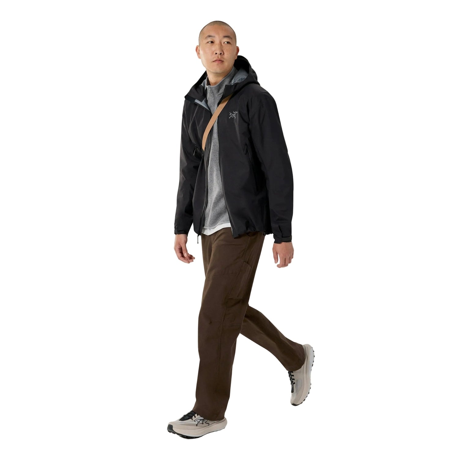 Arc'teryx 01. MENS APPAREL - MENS HOODIES|SWEATERS - MENS PO Q ZIP Men's Covert 1/2 Zip Neck CLOUD HEATHER | VOID