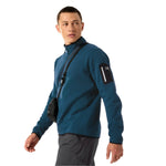 Arc'teryx 01. MENS APPAREL - MENS HOODIES|SWEATERS - MENS PO Q ZIP Men's Covert 1/2 Zip Neck LODESTAR HEATHER