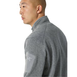 Arc'teryx 01. MENS APPAREL - MENS HOODIES|SWEATERS - MENS PO Q ZIP Men's Covert 1/2 Zip Neck CLOUD HEATHER | VOID