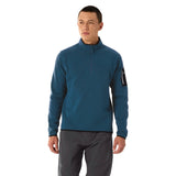 Arc'teryx 01. MENS APPAREL - MENS HOODIES|SWEATERS - MENS PO Q ZIP Men's Covert 1/2 Zip Neck LODESTAR HEATHER