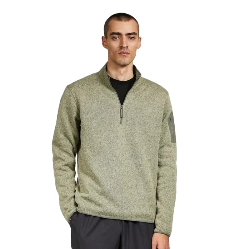 Arc'teryx 01. MENS APPAREL - MENS HOODIES|SWEATERS - MENS PO Q ZIP Men's Covert 1/2 Zip Neck 30124 FORAGE HEATHER