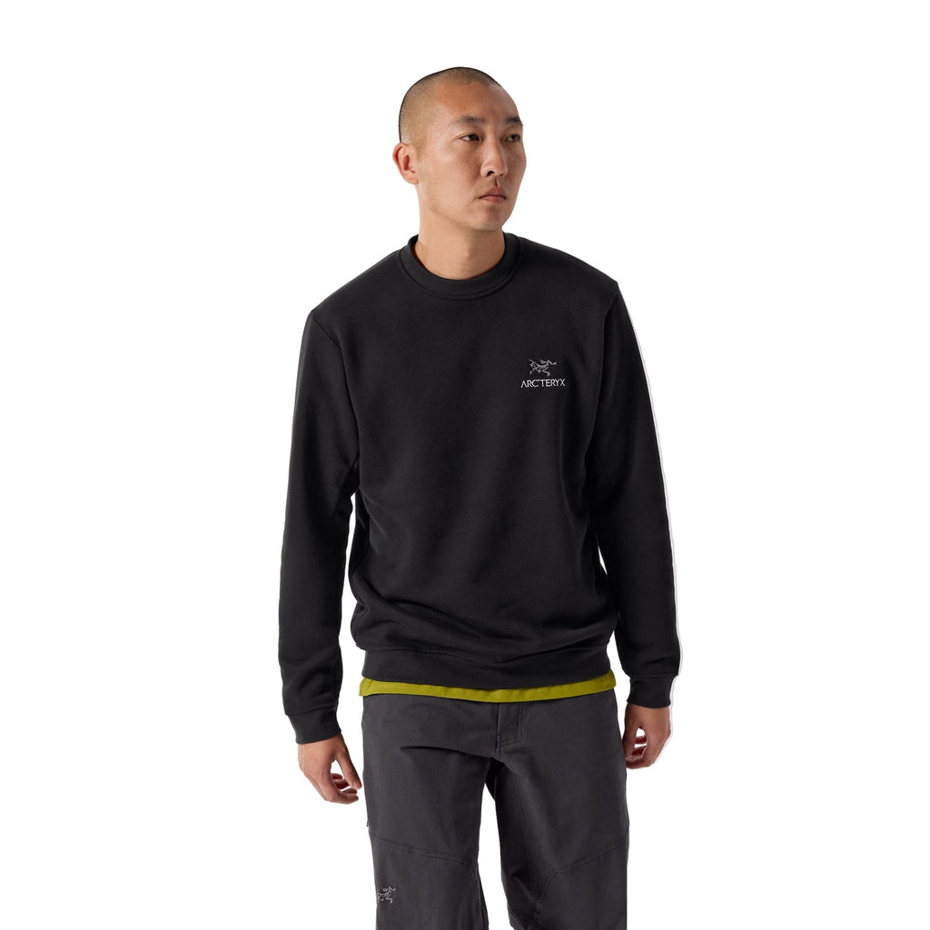 Men’s Emblem Fleece Crew Neck Pullover Arc’teryx - BLACK / S