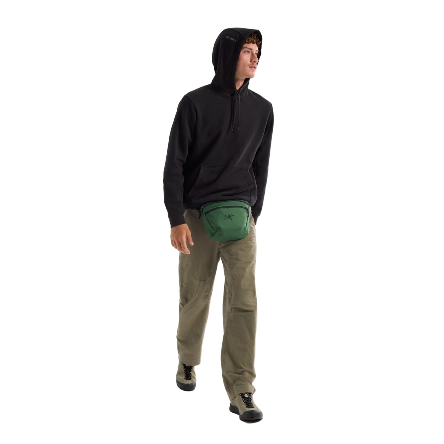 Arc'teryx 01. MENS APPAREL - MENS HOODIES|SWEATERS - MENS PO HOODY Men's Emblem Fleece Hoody BLACK