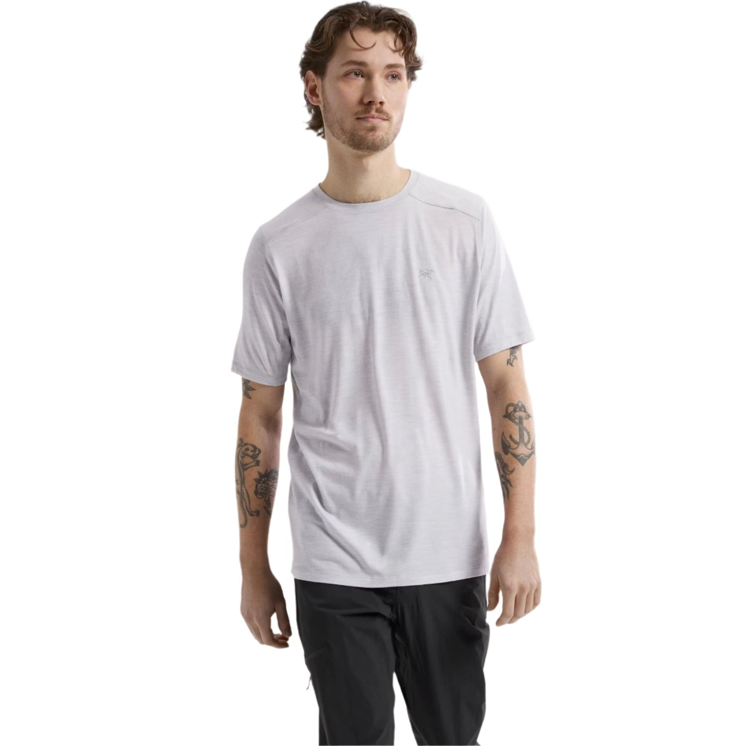 Arc'teryx 01. MENS APPAREL - MENS SS SHIRTS - MENS SS ACTIVE Men's Ionia Merino Wool Shirt 018159 SOLITUDE HEATHER