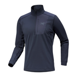 Arc'teryx 01. MENS APPAREL - MENS SKI - MENS THERMAL TOPS Men's Rho LT Zip Neck 001280 BLACK SAPPHIRE