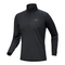 Arc'teryx 01. MENS APPAREL - MENS SKI - MENS THERMAL TOPS Men's Rho LT Zip Neck 002291 BLACK