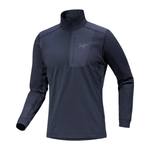 Arc'teryx 01. MENS APPAREL - MENS SKI - MENS THERMAL TOPS Men's Rho LT Zip Neck 001280 BLACK SAPPHIRE