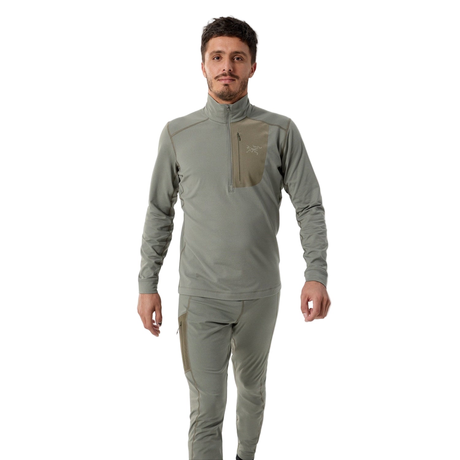 Arc'teryx 01. MENS APPAREL - MENS SKI - MENS THERMAL TOPS Men's Rho LT Zip Neck FORAGE|TATSU