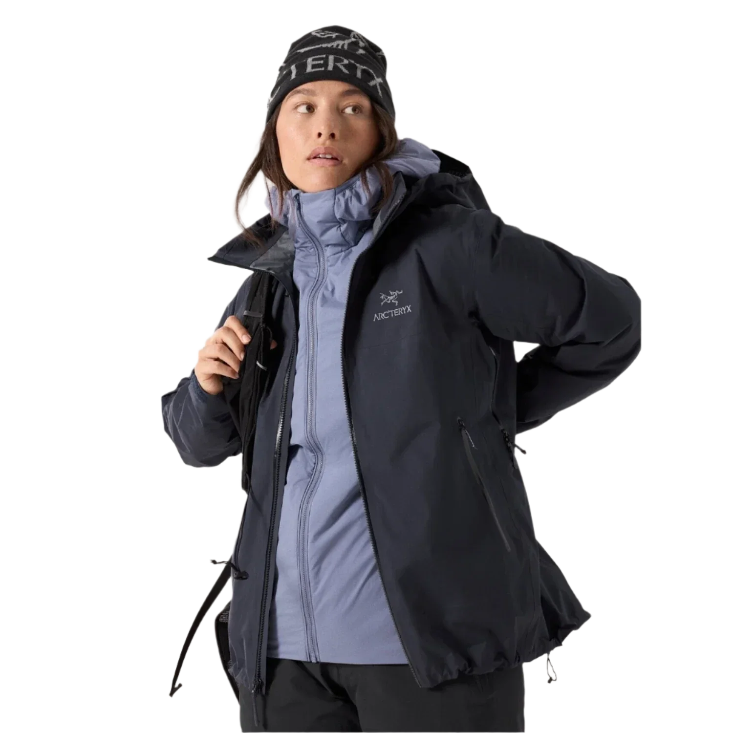 Arc'teryx 02. WOMENS APPAREL - WOMENS JACKETS - WOMENS JACKETS RAIN Women's Beta AR Jacket 01280 BLACK SAPPHIRE