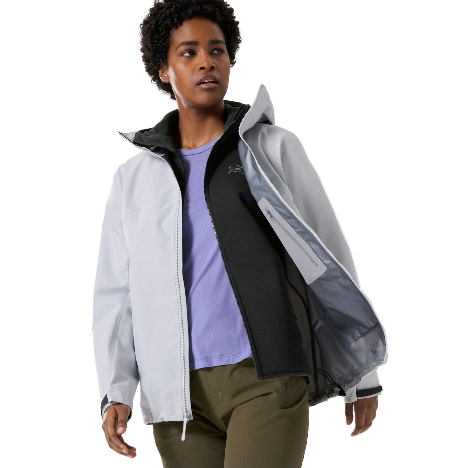 Arc'teryx 02. WOMENS APPAREL - WOMENS JACKETS - WOMENS JACKETS RAIN Women's Beta Jacket 017550 SOLITUDE (F25)