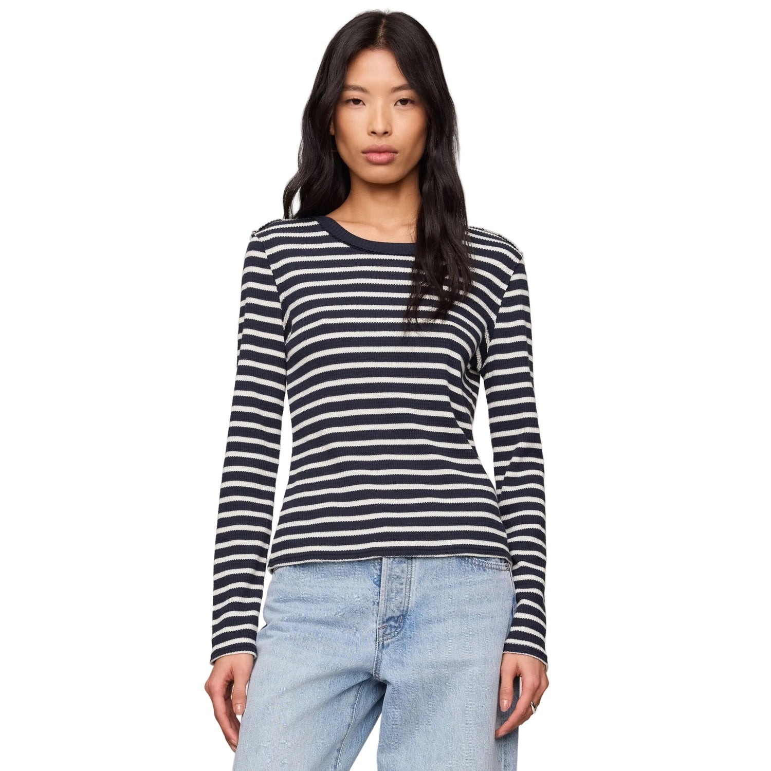 Women’s Arlet Stripe Thermal Top Z Supply - ECP ECLIPSE / XS