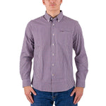 Barbour 01. MENS APPAREL - MENS LS SHIRTS - MENS LS BUTTON UP Men's Padshaw Tailored Gingham Shirt RICH RED