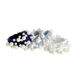 Women’s Textured Seamless Pearl Hair Ties adorro - COASTAL