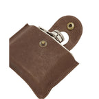 4oz Hinged Hip Flask Barbour - BROWN