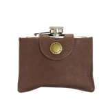 Barbour GIFTS|ACCESSORIES - MENS ACCESSORIES - MENS WALLETS 4oz Hinged Hip Flask BROWN