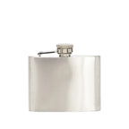 4oz Hinged Hip Flask Barbour - BROWN