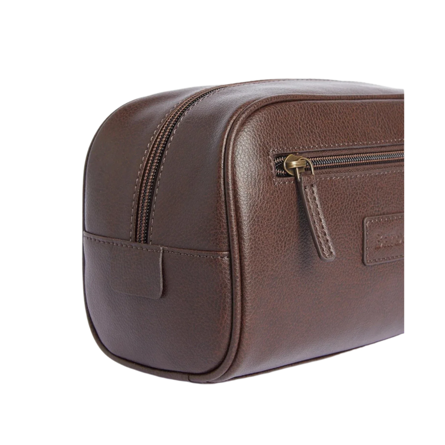 Barbour 09. PACKS|LUGGAGE - LUGGAGE - LUGGAGE ACCESSORIES Barbour Leather Washbag DARK BROWN OS