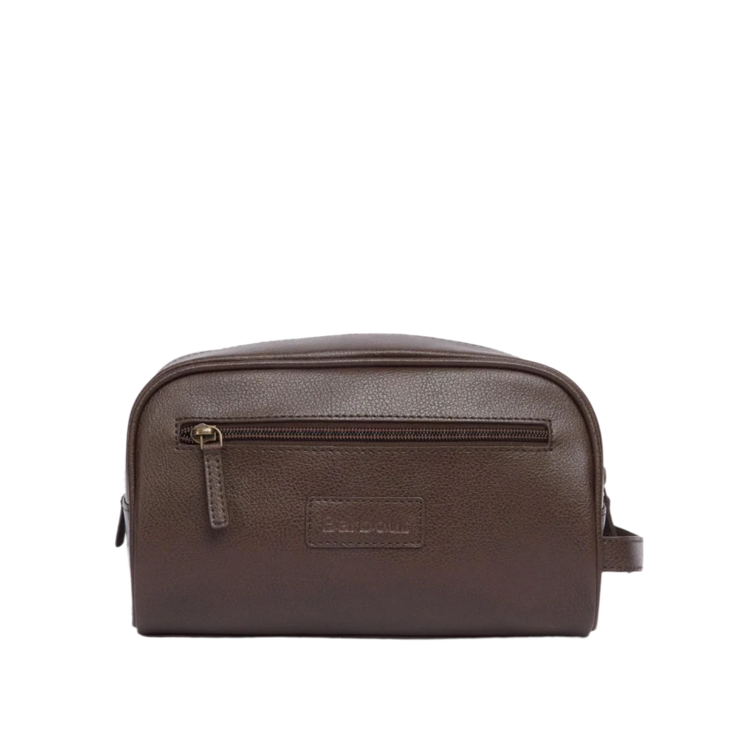 Barbour 09. PACKS|LUGGAGE - LUGGAGE - LUGGAGE ACCESSORIES Barbour Leather Washbag DARK BROWN OS