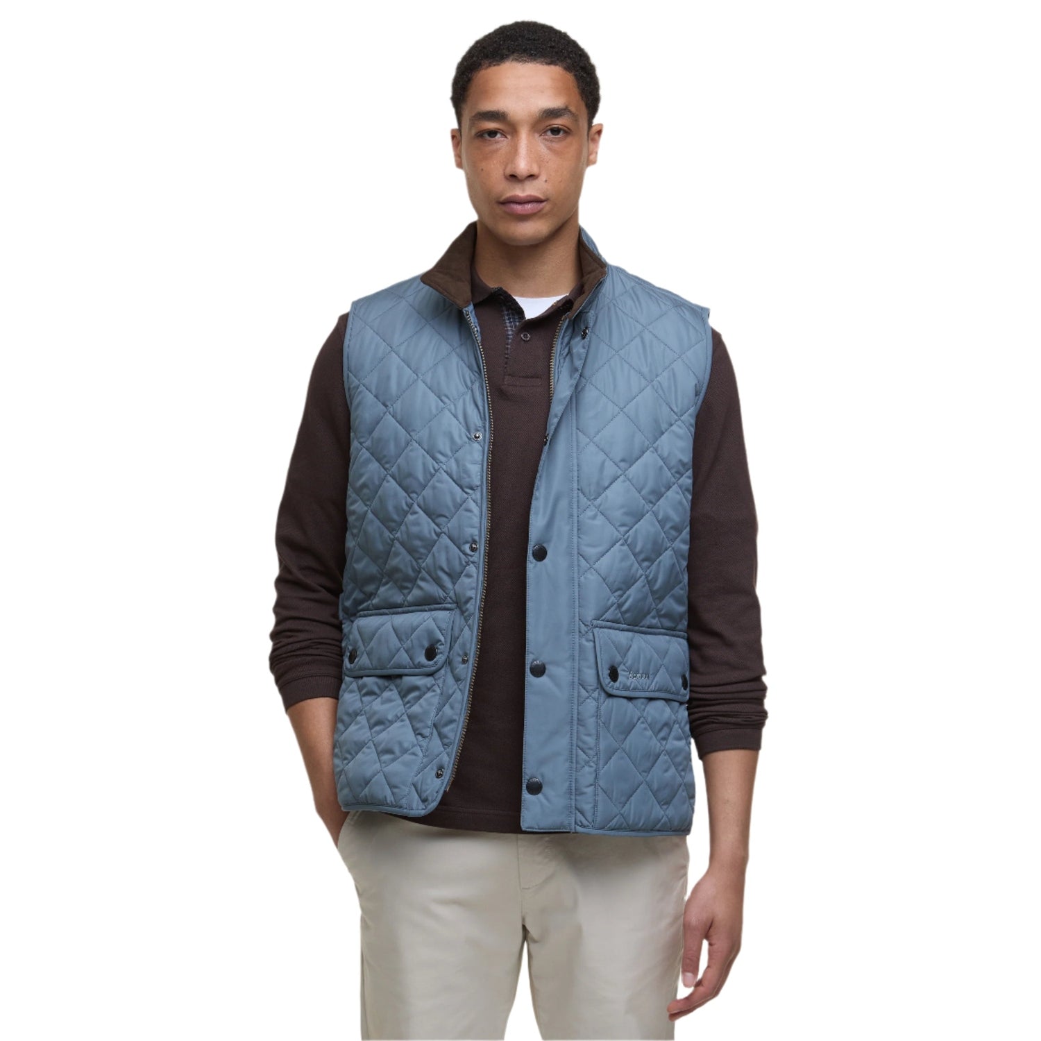 Barbour 01. MENS APPAREL - MENS VEST - MENS VEST INSULATED Barbour Lowerdale Quilted Gilet BLUE STONE