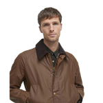 Barbour 01. MENS APPAREL - MENS JACKETS - MENS JACKETS CASUAL Men's Ashby Wax Jacket BARK