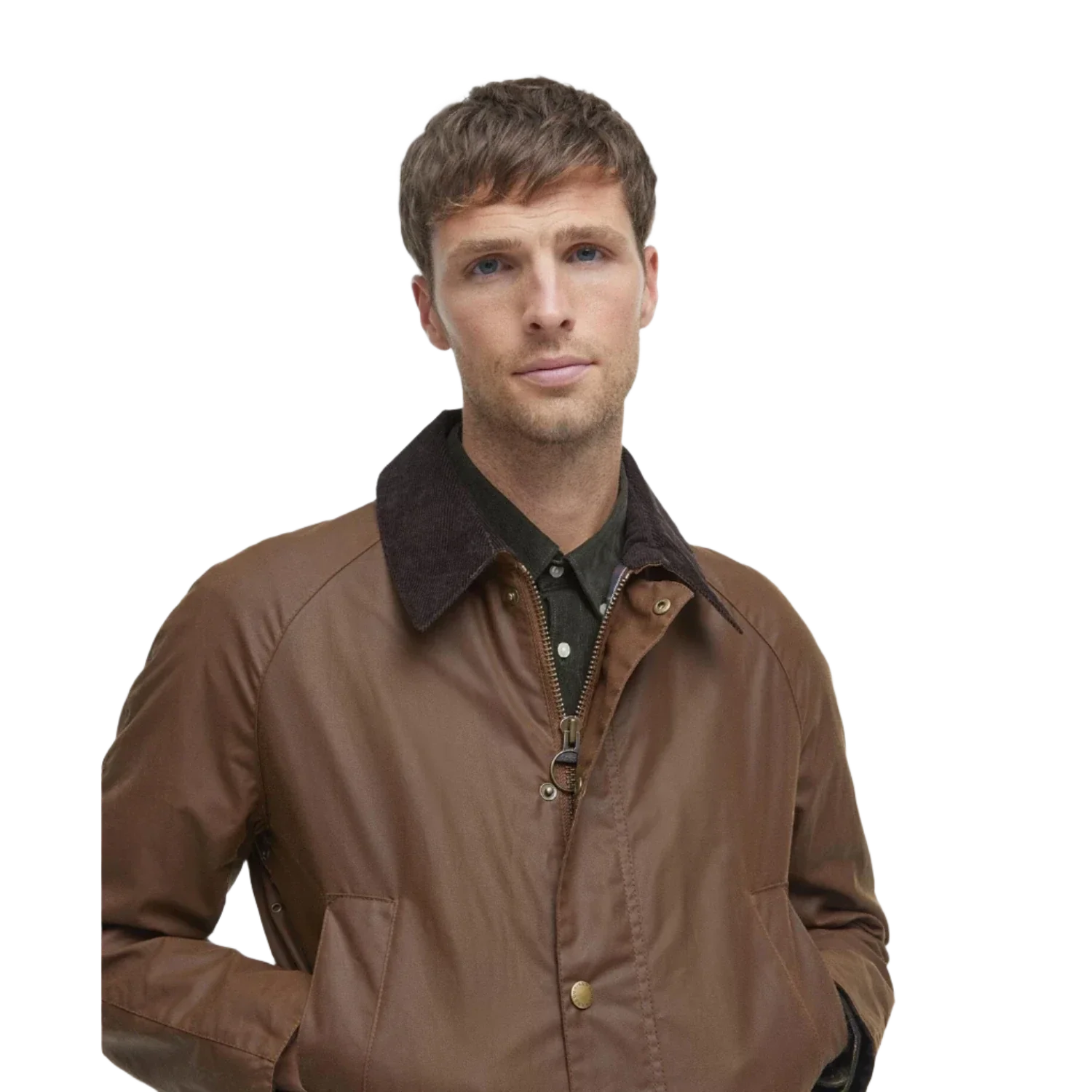 Barbour 01. MENS APPAREL - MENS JACKETS - MENS JACKETS CASUAL Men's Ashby Wax Jacket BARK