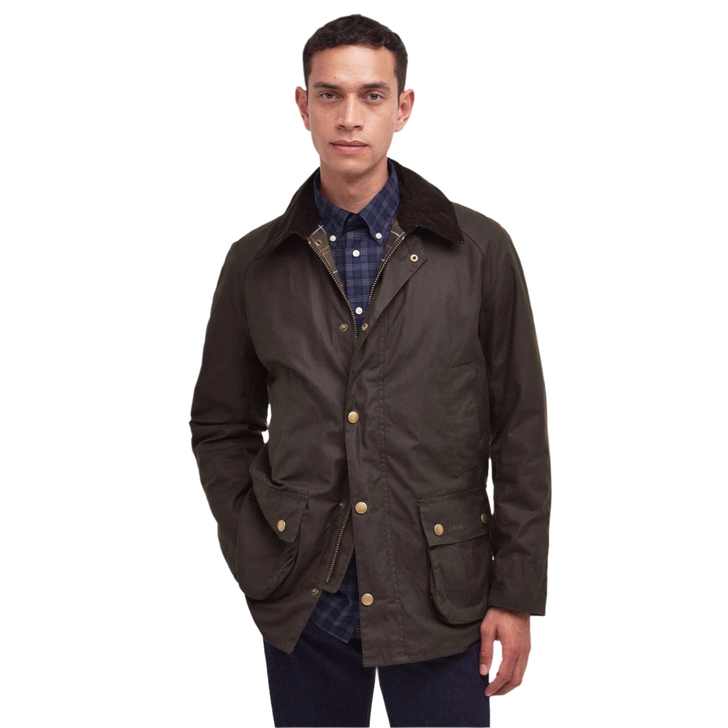 Barbour 01. MENS APPAREL - MENS JACKETS - MENS JACKETS CASUAL Men's Ashby Wax Jacket OLIVE