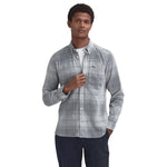Barbour 01. MENS APPAREL - MENS LS SHIRTS - MENS LS BUTTON UP Men's Blair Tailored Tartan Corduroy Shirt BLUE GRANITE