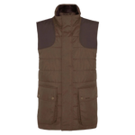 Barbour 01. MENS APPAREL - MENS VEST - MENS VEST INSULATED Men's Barbour Bradford Tattersall Puffer Gilet DARK SAND