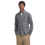 Barbour 01. MENS APPAREL - MENS LS SHIRTS - MENS LS BUTTON UP Men's Buckley Tailored Long-Sleeved Shirt GREY MARL