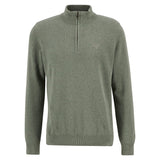 Barbour 01. MENS APPAREL - MENS HOODIES|SWEATERS - MENS PO Q ZIP Men's Cotton Half Zip Knitted Jumper THYME
