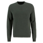 Barbour 01. MENS APPAREL - MENS HOODIES|SWEATERS - MENS PO SWEATERS Men's Essential Patch Crew-Neck Jumper OLIVE