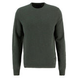 Barbour 01. MENS APPAREL - MENS HOODIES|SWEATERS - MENS PO SWEATERS Men's Essential Patch Crew-Neck Jumper OLIVE