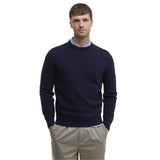 Barbour 01. MENS APPAREL - MENS HOODIES|SWEATERS - MENS PO SWEATERS Men's Essential Patch Crew-Neck Jumper NAVY