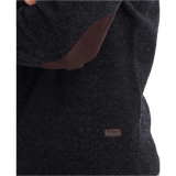 Barbour 01. MENS APPAREL - MENS HOODIES|SWEATERS - MENS PO SWEATERS Men's Essential Patch Crew-Neck Jumper CHARCOAL