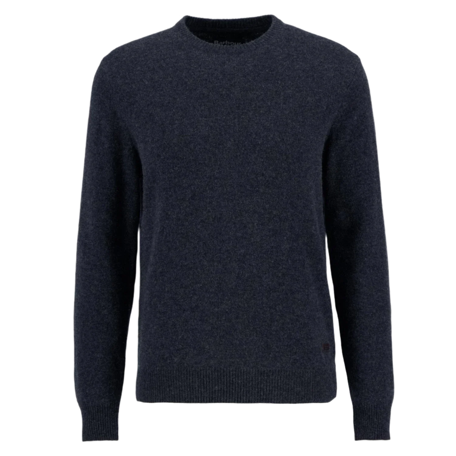 Barbour 01. MENS APPAREL - MENS HOODIES|SWEATERS - MENS PO SWEATERS Men's Essential Patch Crew Neck Sweater CHARCOAL