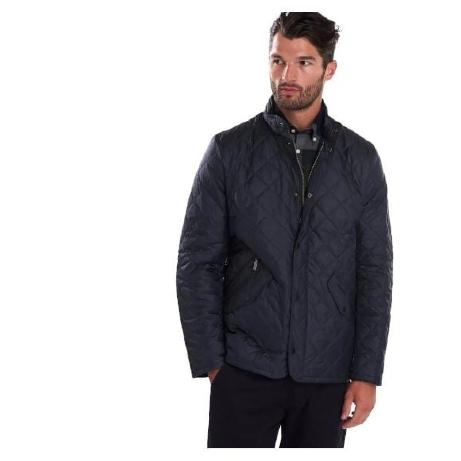 Barbour 01. MENS APPAREL - MENS JACKETS - MENS JACKETS INSULATED Men's Flyweight Chelsea Quilted Jacket NAVY