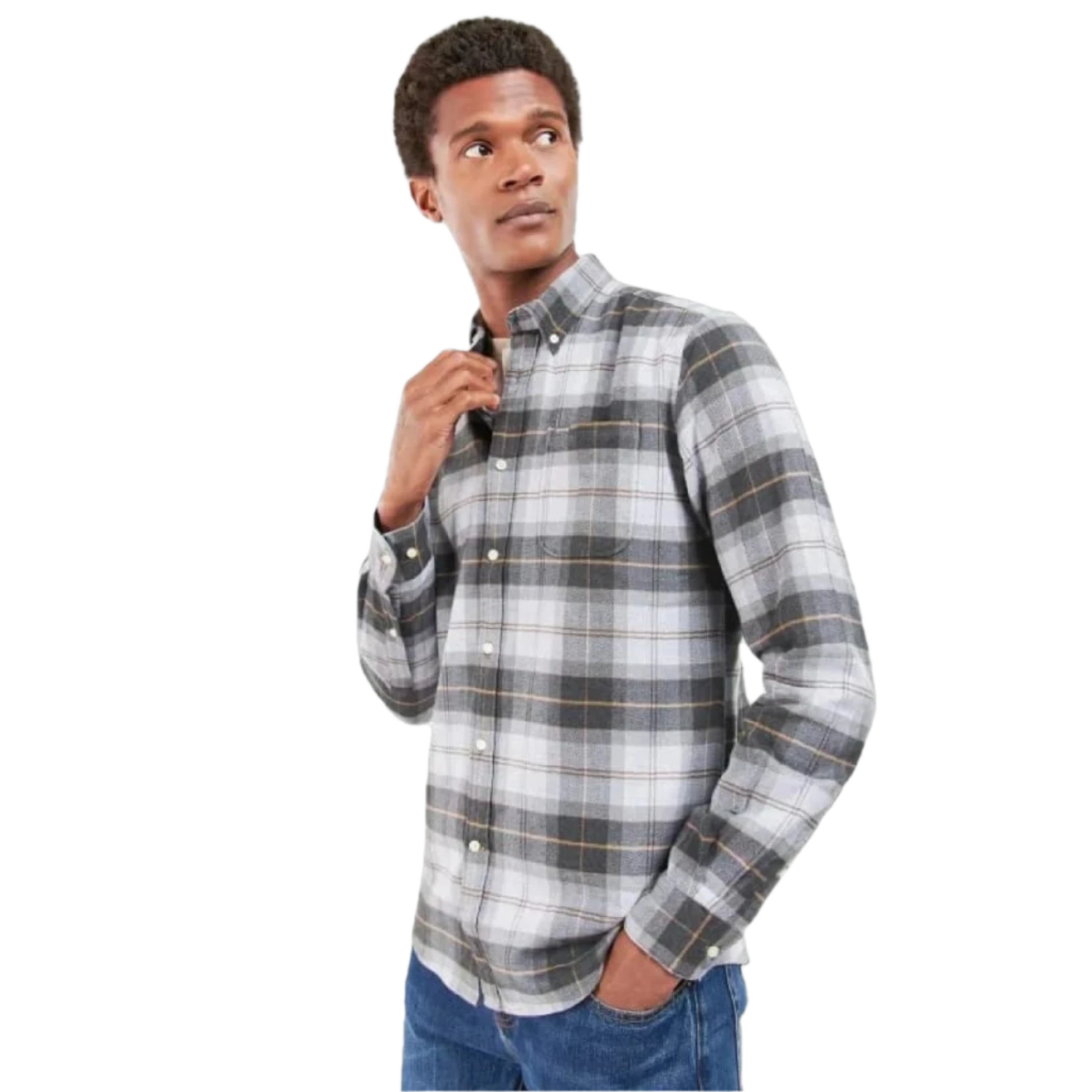 Barbour 01. MENS APPAREL - MENS LS SHIRTS - MENS LS BUTTON UP Men's Kyeloch Shirt GREYSTONE