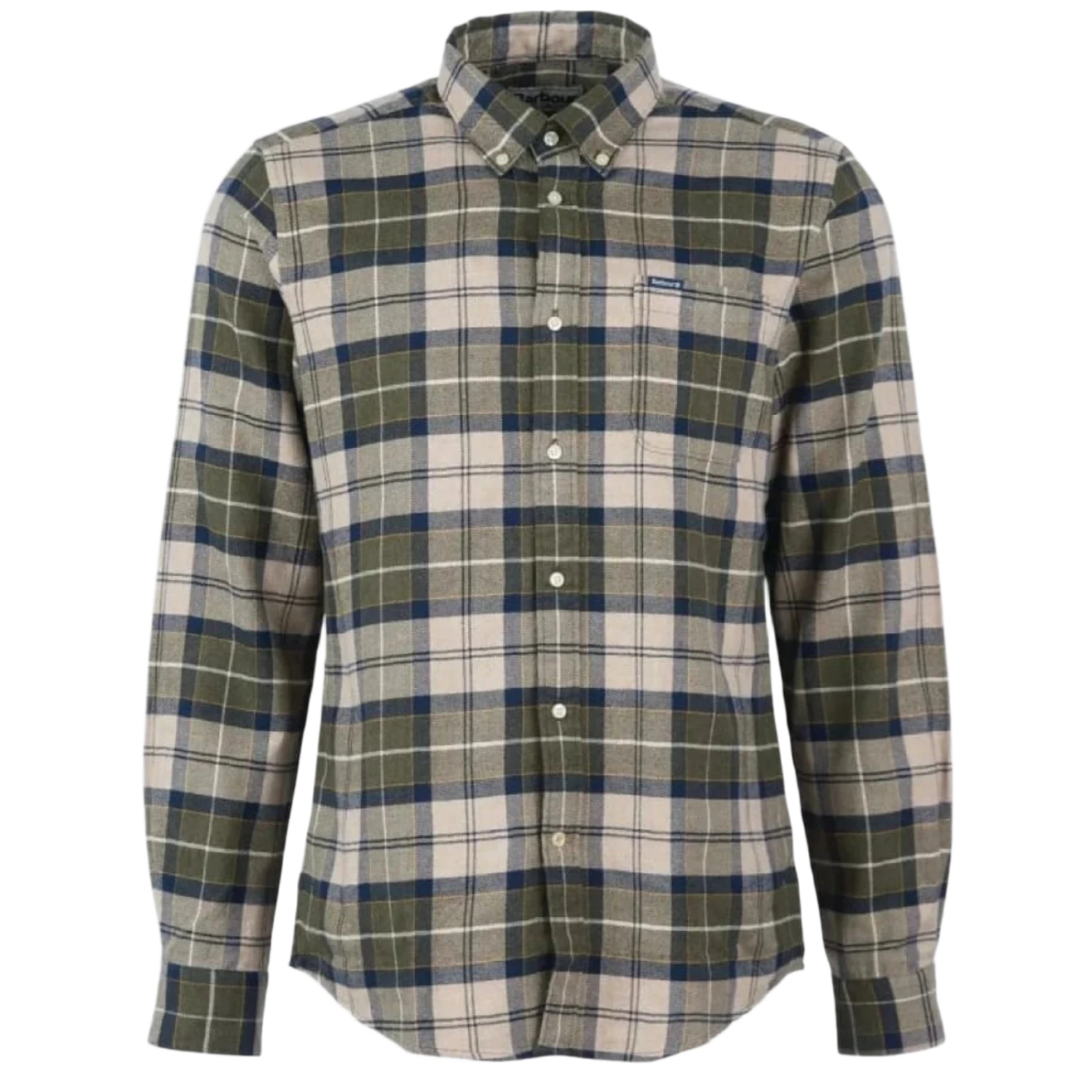 Barbour 01. MENS APPAREL - MENS LS SHIRTS - MENS LS BUTTON UP Men's Kyeloch Shirt FOREST MIST