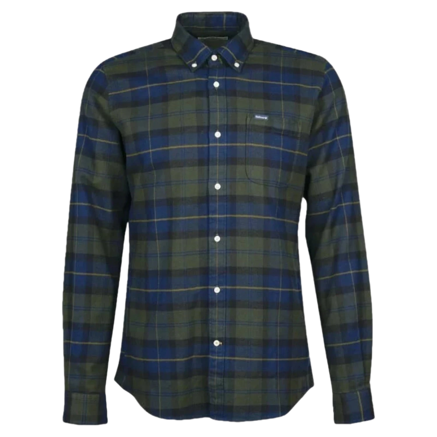 Barbour 01. MENS APPAREL - MENS LS SHIRTS - MENS LS BUTTON UP Men's Kyeloch Shirt OLIVE NIGHT