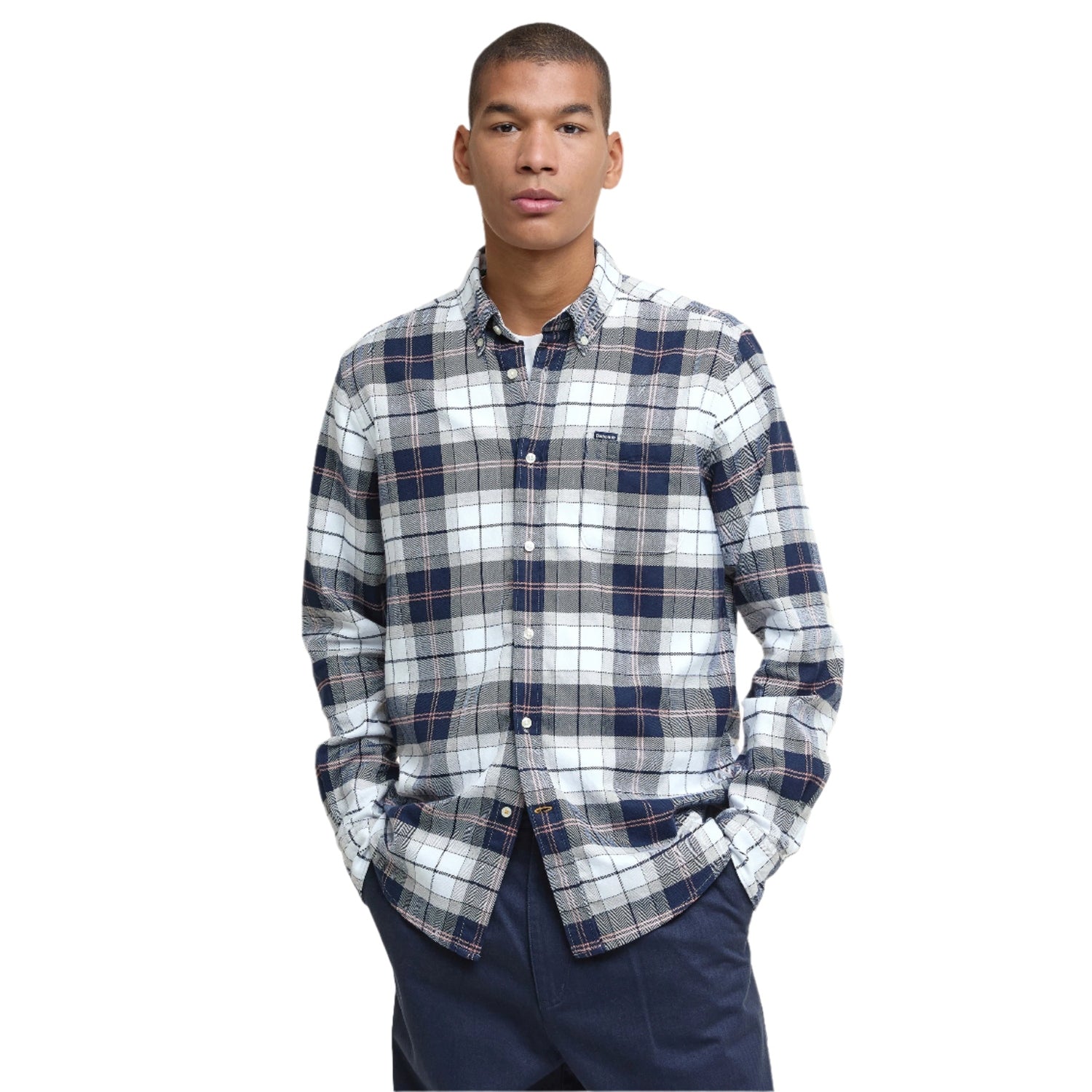 Barbour 01. MENS APPAREL - MENS LS SHIRTS - MENS LS BUTTON UP Men's Kyeloch Shirt RIVERSTONE TARTAN