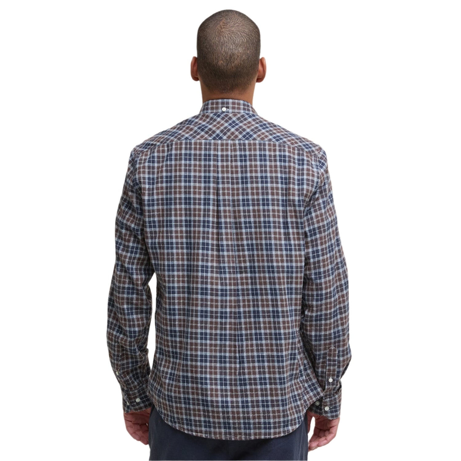 Barbour 01. MENS APPAREL - MENS LS SHIRTS - MENS LS BUTTON UP Men's Lanark Tartan Tailored Shirt MIDNIGHT OAK TARTAN