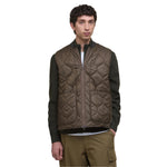 Barbour 01. MENS APPAREL - MENS VEST - MENS VEST INSULATED Men's Re-Engineered Utility Liddesdale Quilted Gilet DARK OLIVE