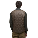 Barbour 01. MENS APPAREL - MENS VEST - MENS VEST INSULATED Men's Re-Engineered Utility Liddesdale Quilted Gilet DARK OLIVE