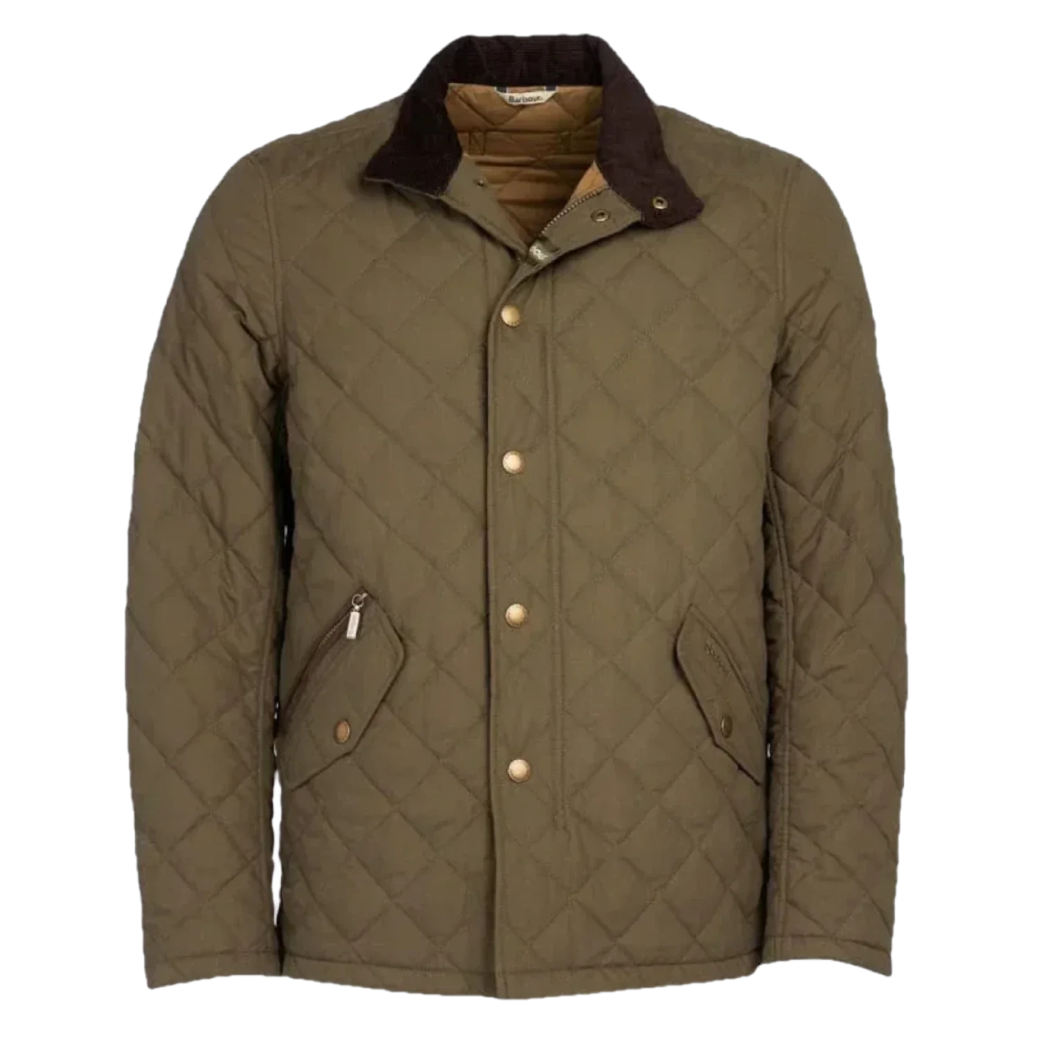 Barbour 01. MENS APPAREL - MENS JACKETS - MENS JACKETS INSULATED Men's Shoveler Quilt ARMY GREEN