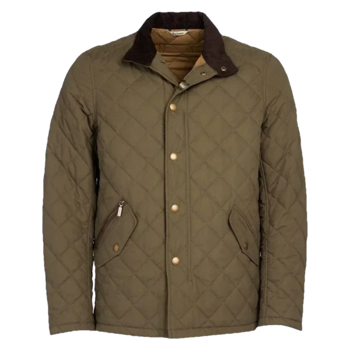 Barbour 01. MENS APPAREL - MENS JACKETS - MENS JACKETS INSULATED Men's Shoveler Quilted Jacket ARMY GREEN