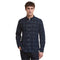 Barbour 01. MENS APPAREL - MENS LS SHIRTS - MENS LS BUTTON UP Men's Southfield Tailored Checked Cord Shirt DARK NAVY