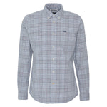 Barbour 01. MENS APPAREL - MENS LS SHIRTS - MENS LS BUTTON UP Men's Southfield Tailored Checked Cord Shirt LIGHT GREY MARL